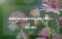 美国先锋公司盘中异动 股价大跌5.29%报6.09美元