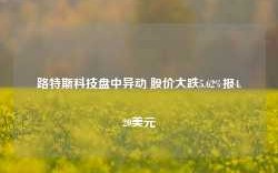 路特斯科技盘中异动 股价大跌5.62%报4.20美元