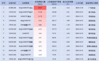 泰康中证A500ETF昨日资金净流入2.18亿元，同类产品倒数第一！成立以来跌4.13%首批同类倒数第一