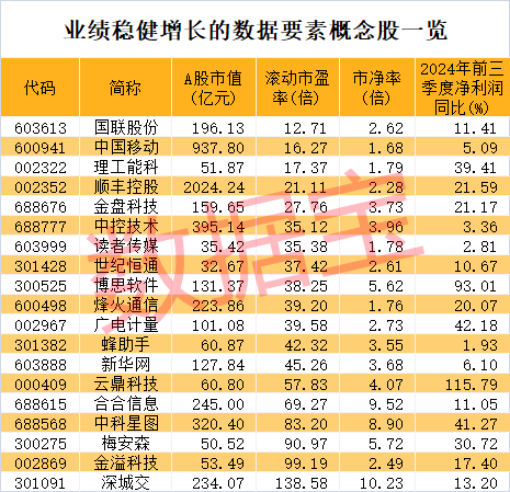 新人气王来了，公司连续提示风险！数据资产入表加速，业绩稳健增长+低市净率+低市盈率股稀缺-第4张图片-拉菲红酒总代理加盟批发官网