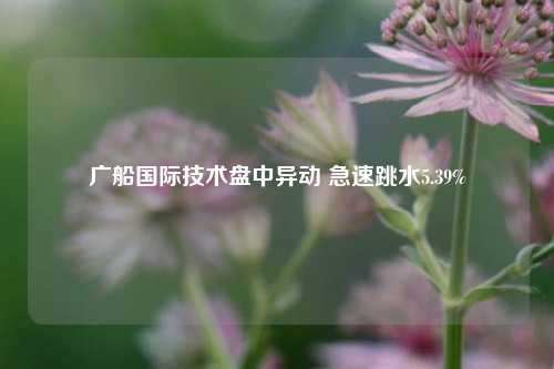 广船国际技术盘中异动 急速跳水5.39%