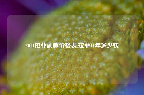 2011拉菲副牌价格表,拉菲11年多少钱