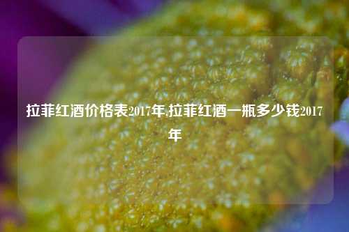 拉菲红酒价格表2017年,拉菲红酒一瓶多少钱2017年  第1张