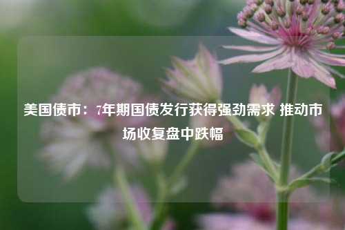 美国债市：7年期国债发行获得强劲需求 推动市场收复盘中跌幅  第1张