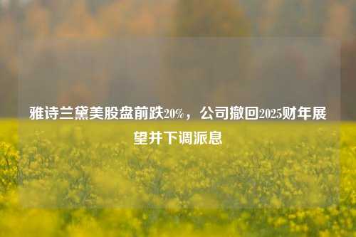 雅诗兰黛美股盘前跌20%，公司撤回2025财年展望并下调派息